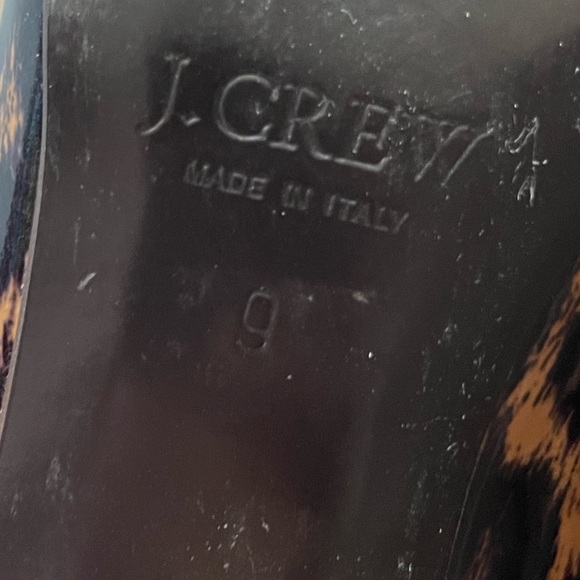 J.Crew Juliet Safari 'Made In Italy' Patent Leather Leopard Print Heels 9 Womens - Picture 5 of 5